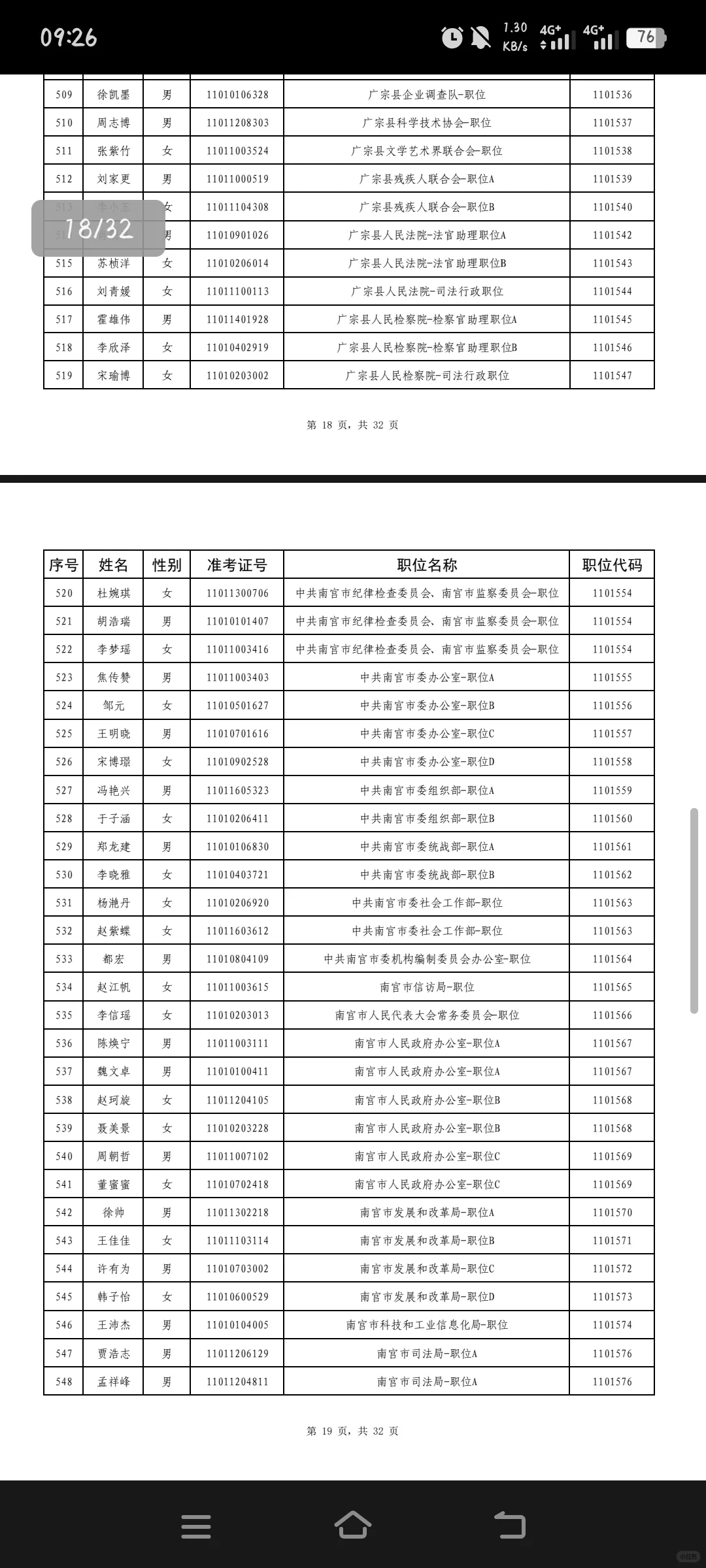 河北省考邢台公务员拟录取名单