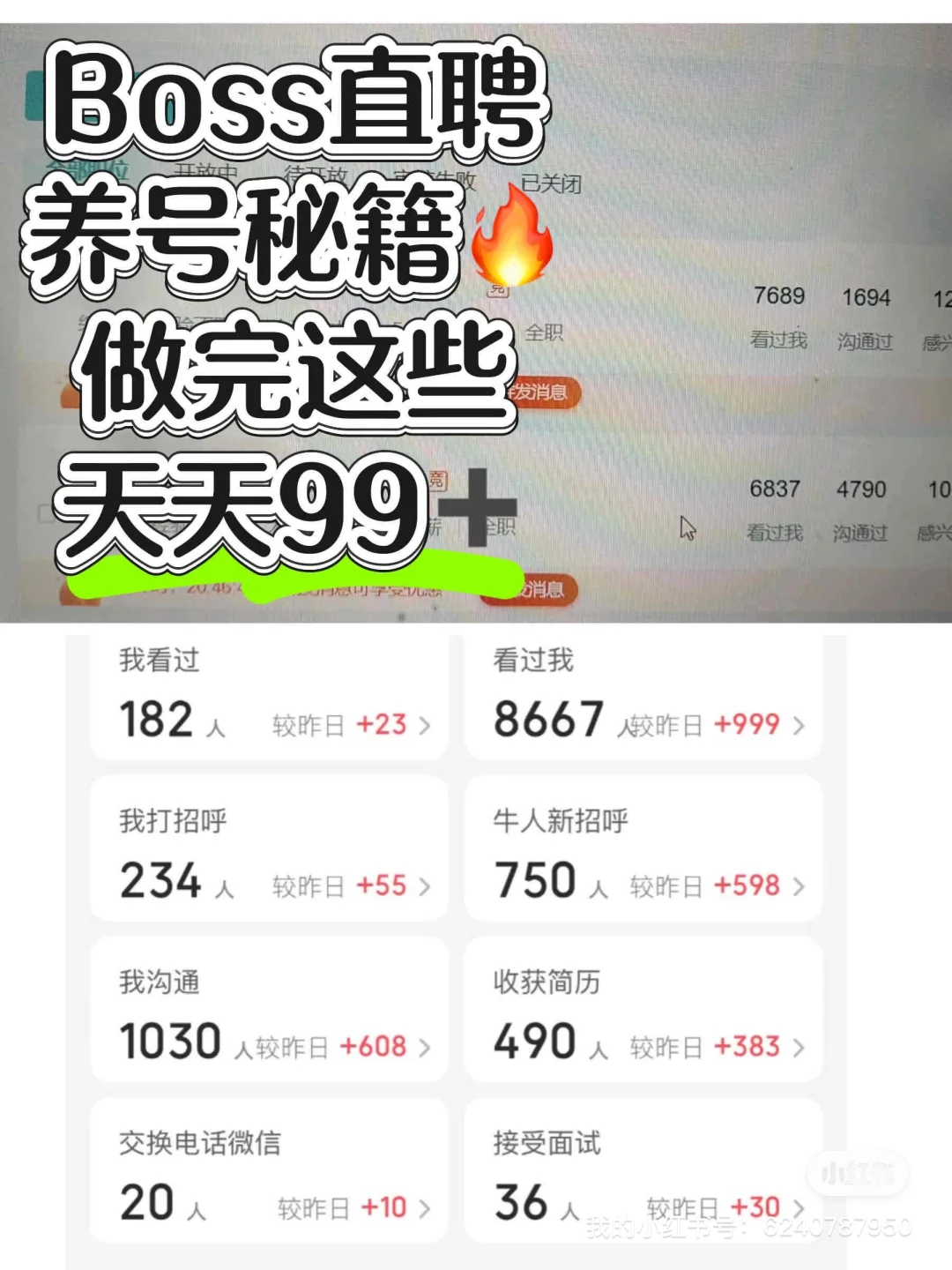 boss直聘养号秘籍?做完这些天天99+