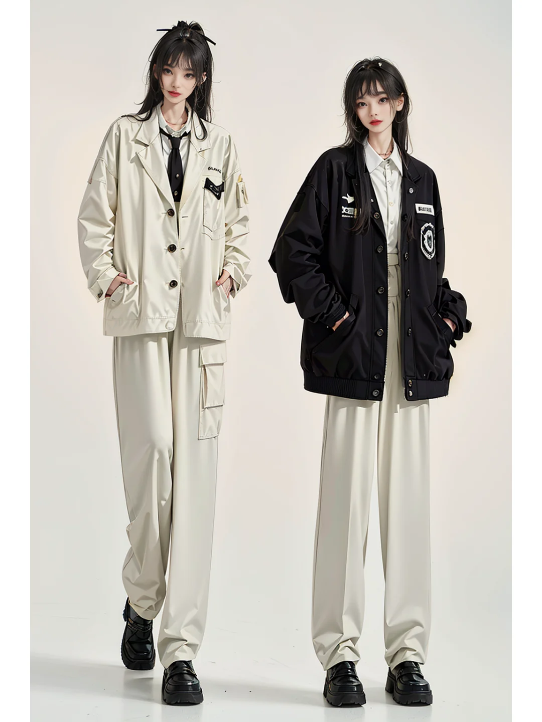 AI穿搭|休闲外套|女生穿搭