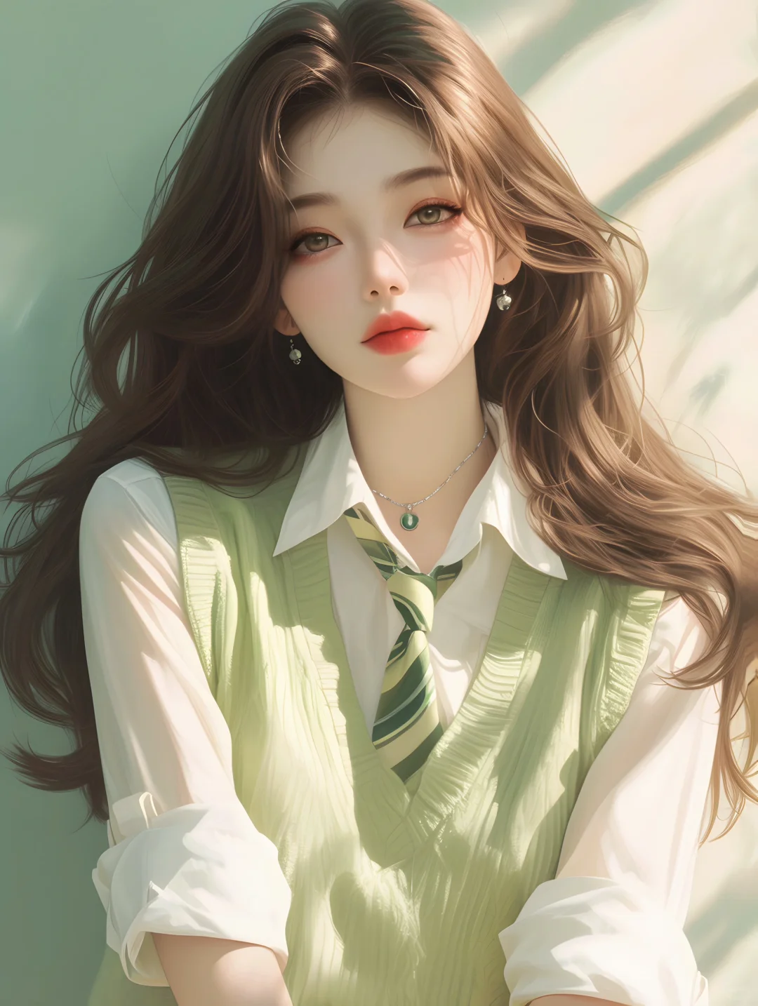 早春绿色系穿搭