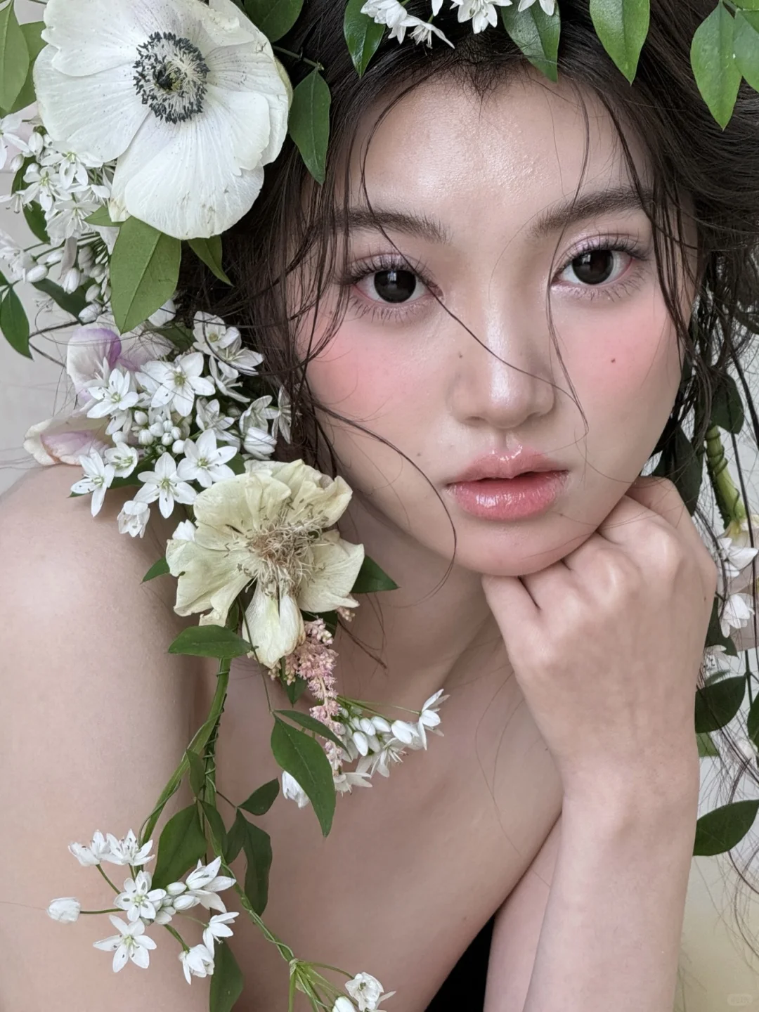 妆面模特第20天｜鲜花造型