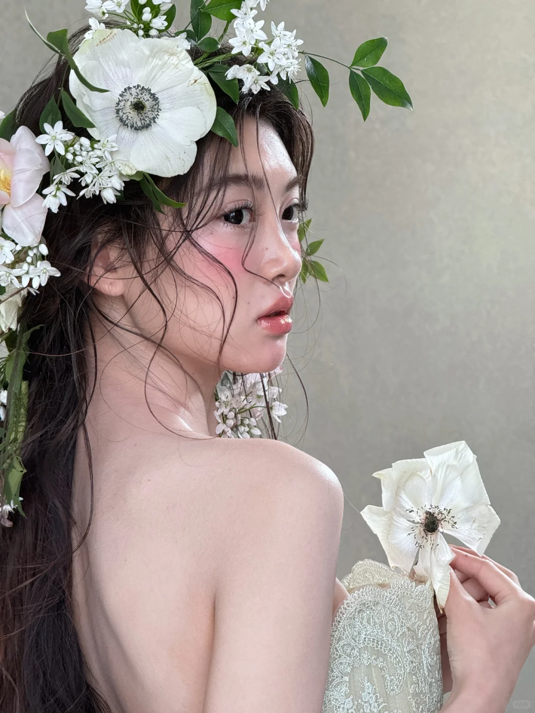 妆面模特第20天｜鲜花造型