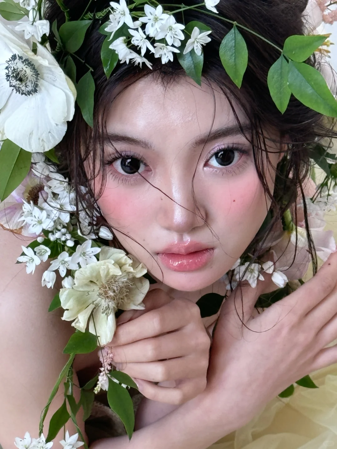 妆面模特第20天｜鲜花造型