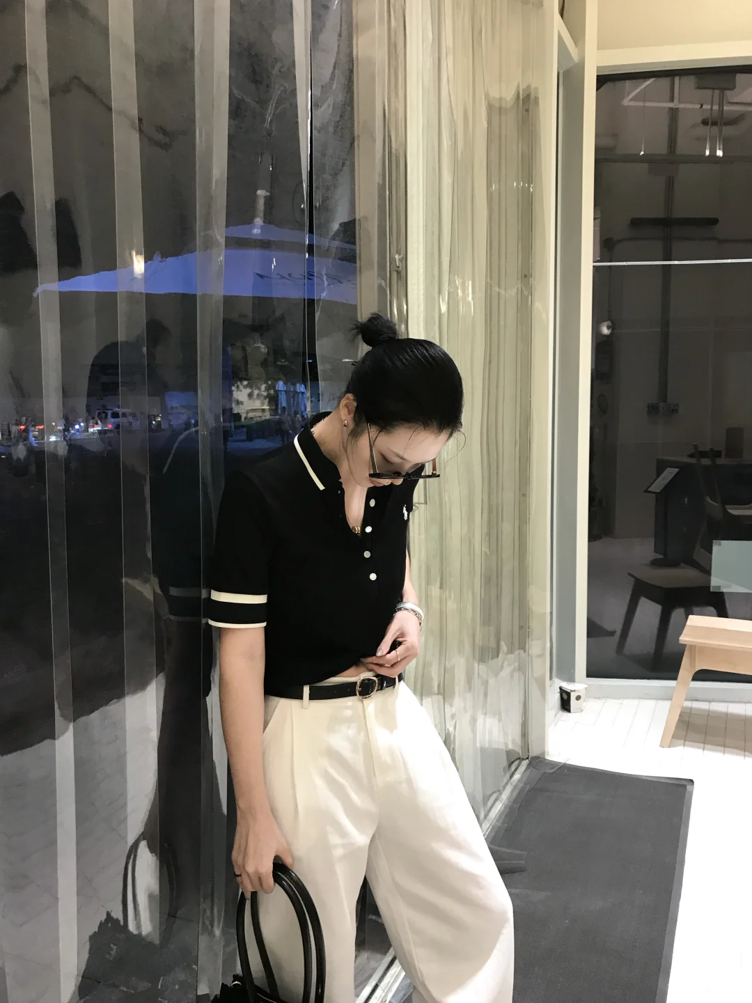 模特下班日常，今天梳个大光明
