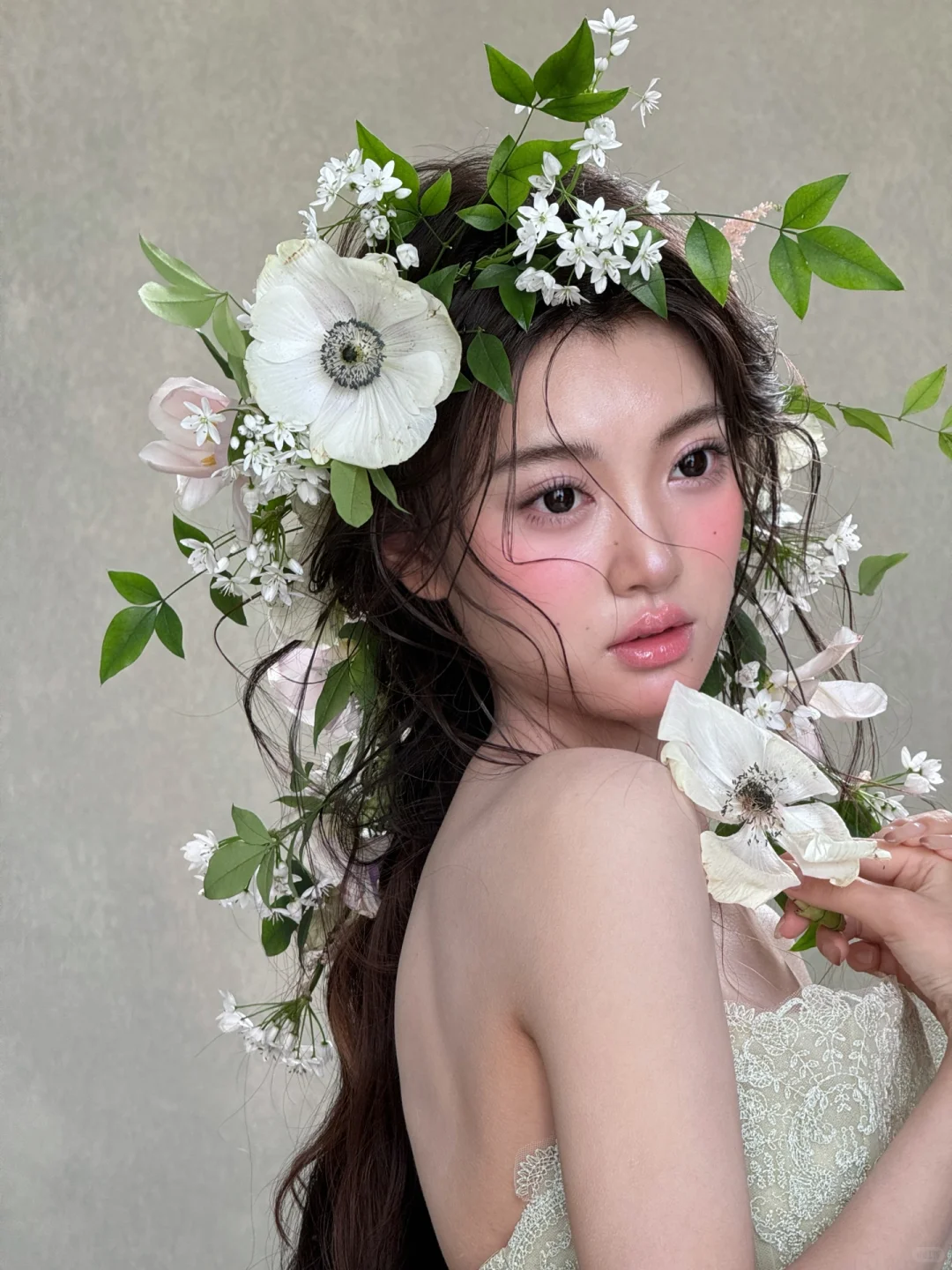 妆面模特第20天｜鲜花造型