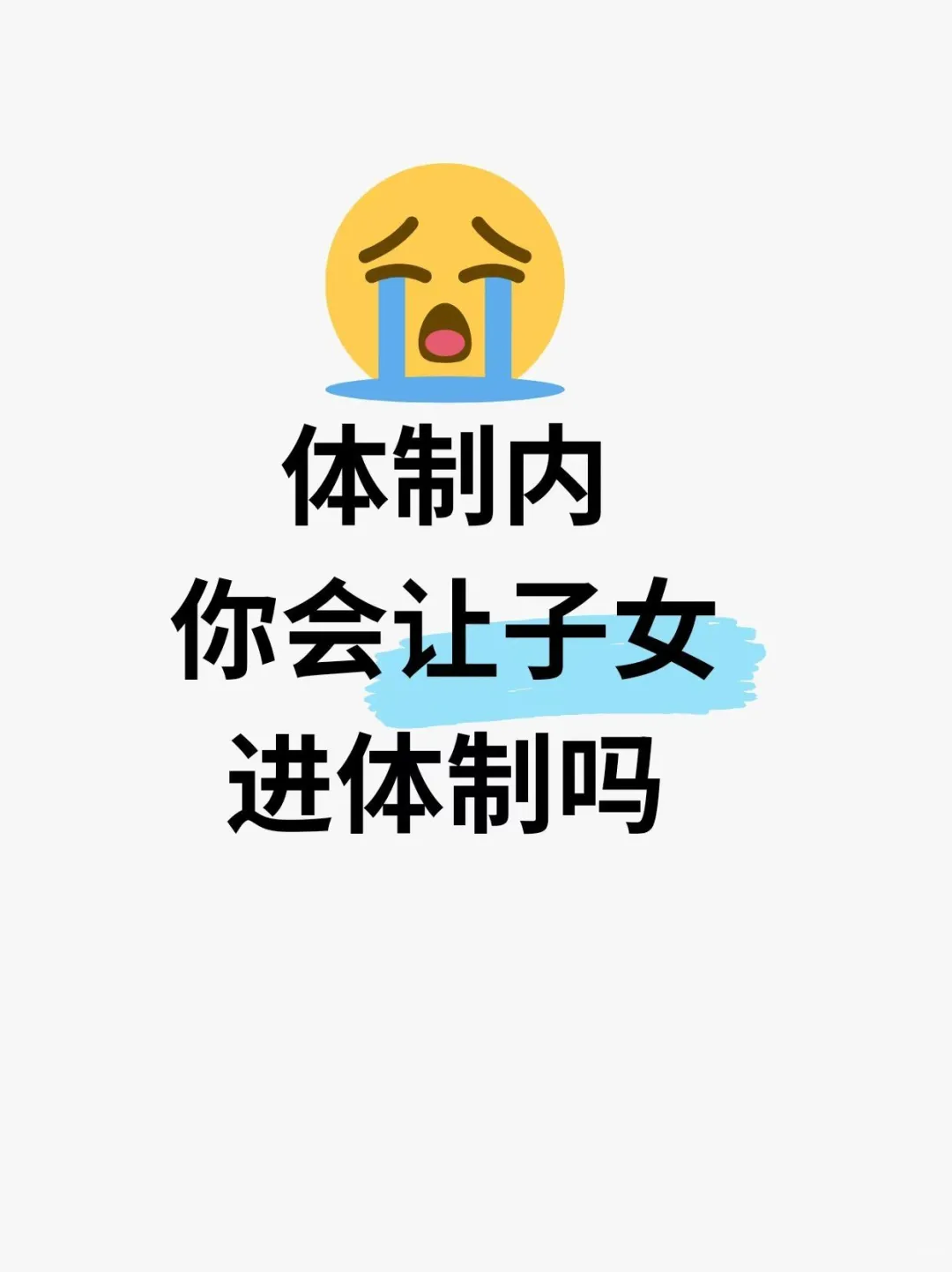 体制内你会让子女进编制吗
