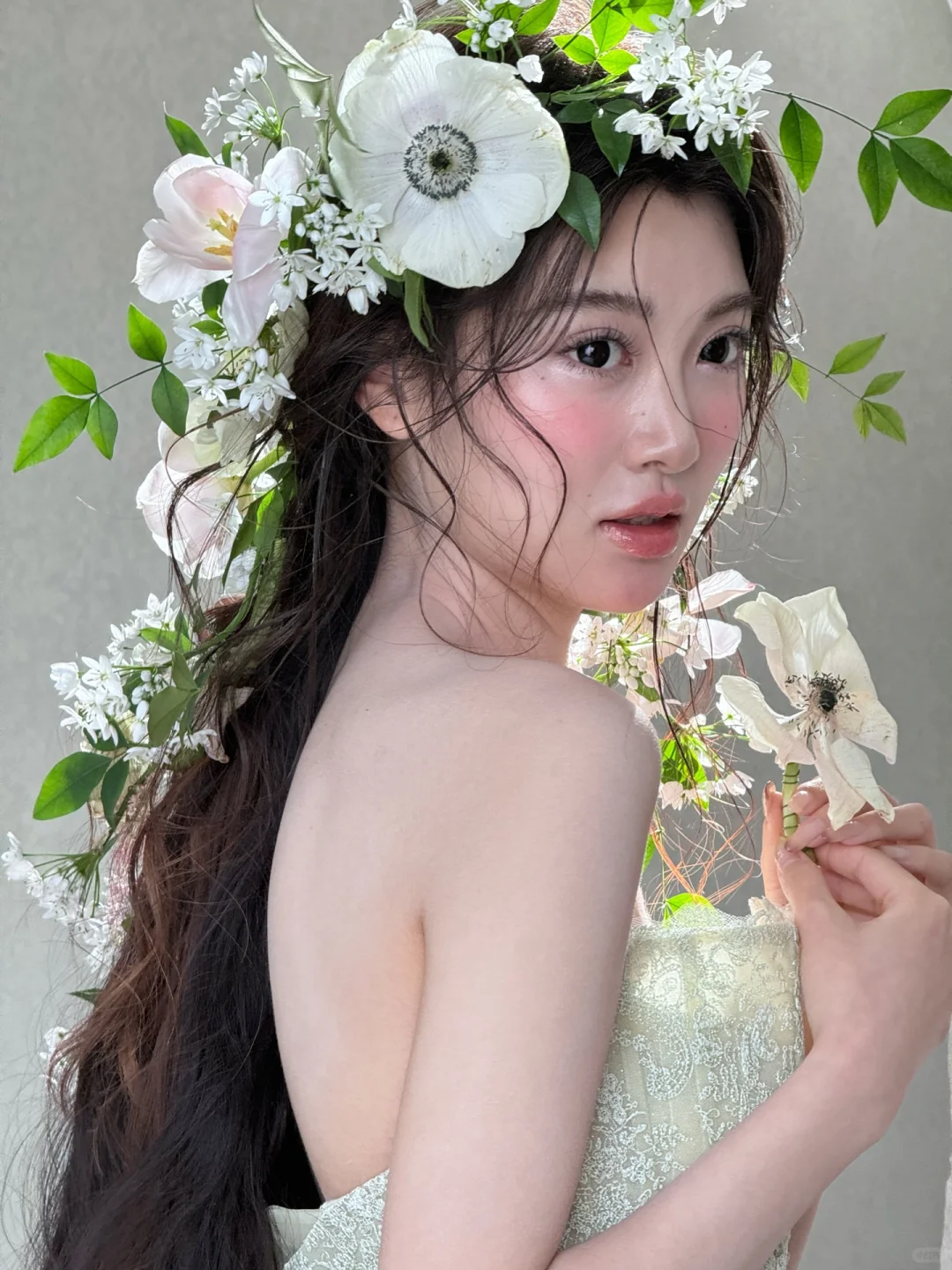妆面模特第20天｜鲜花造型