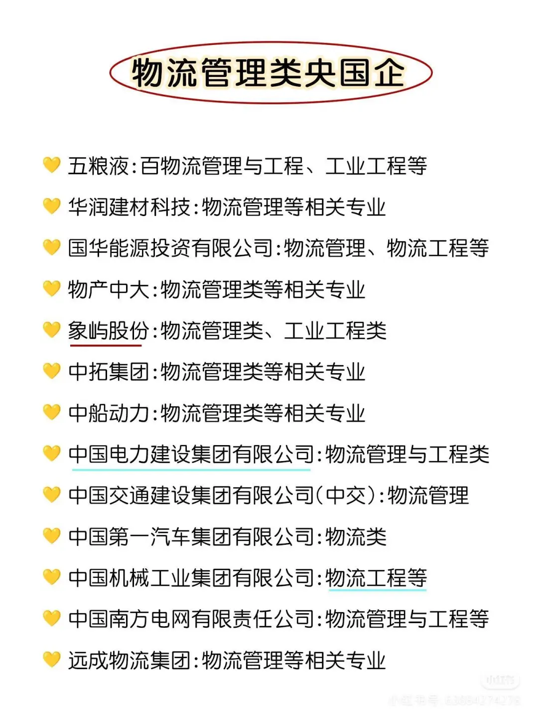 物流管理类专业闭眼冲这几家央国企!