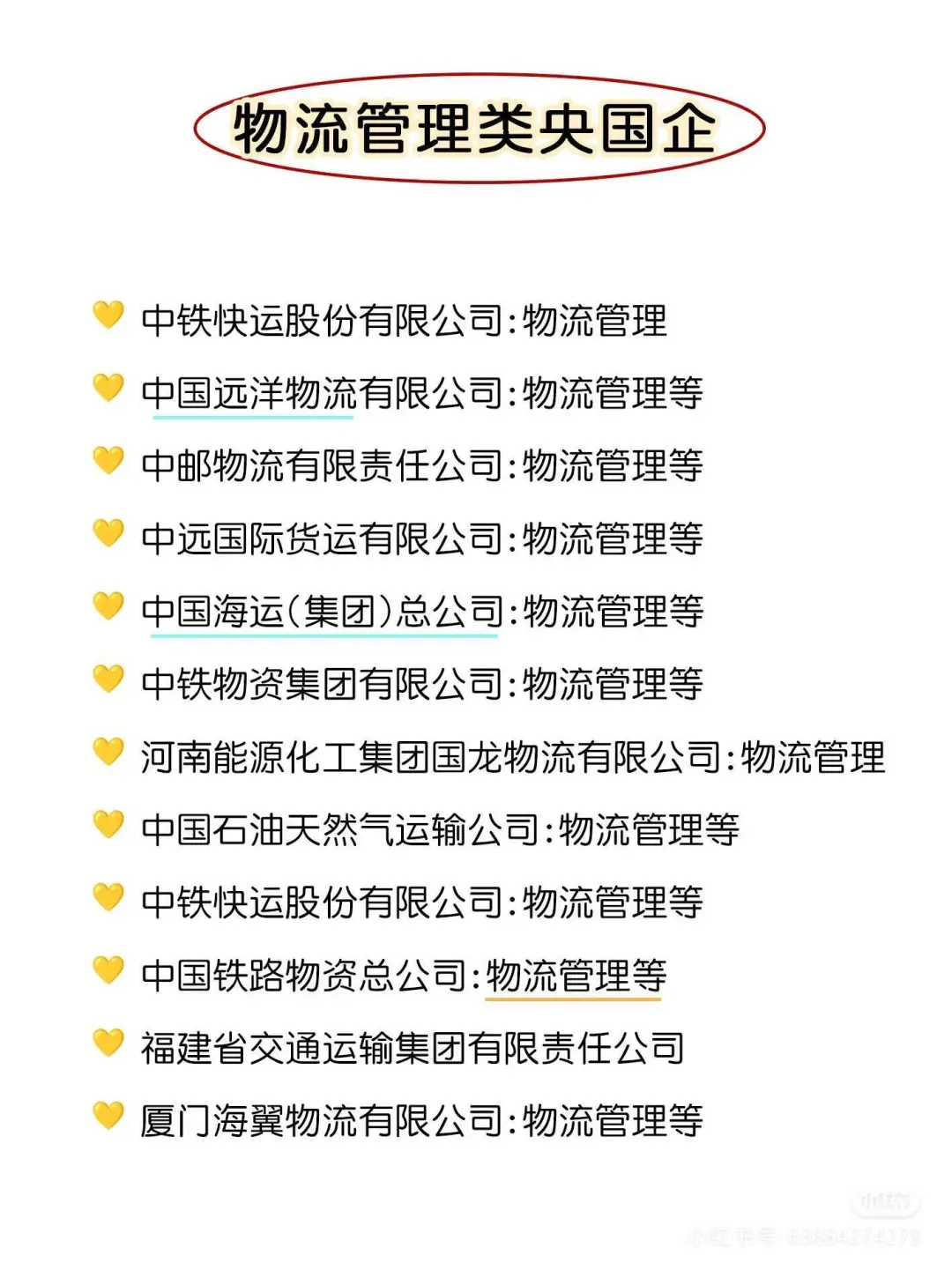 物流管理类专业闭眼冲这几家央国企!