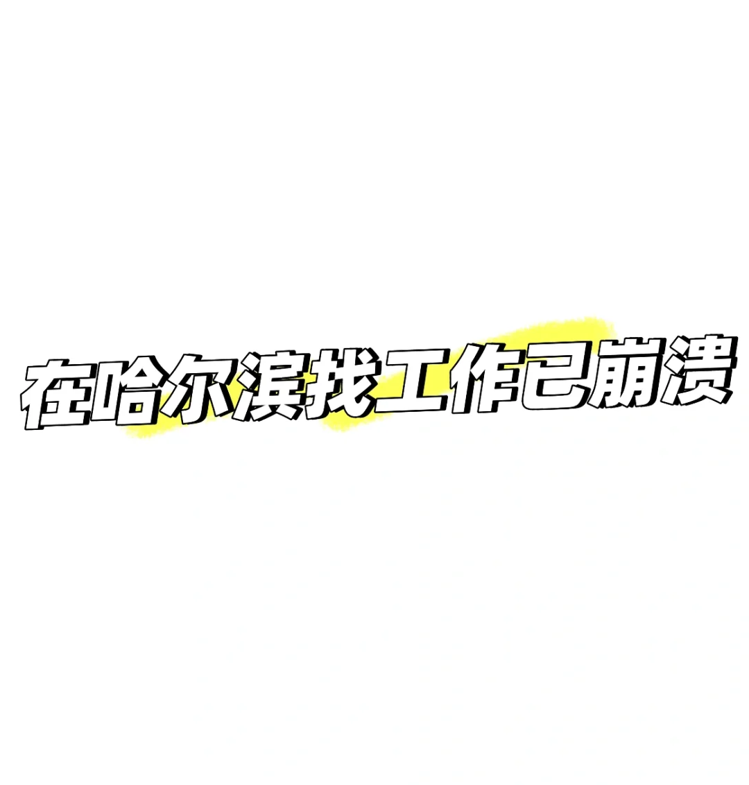 在哈尔滨找工作之崩溃片