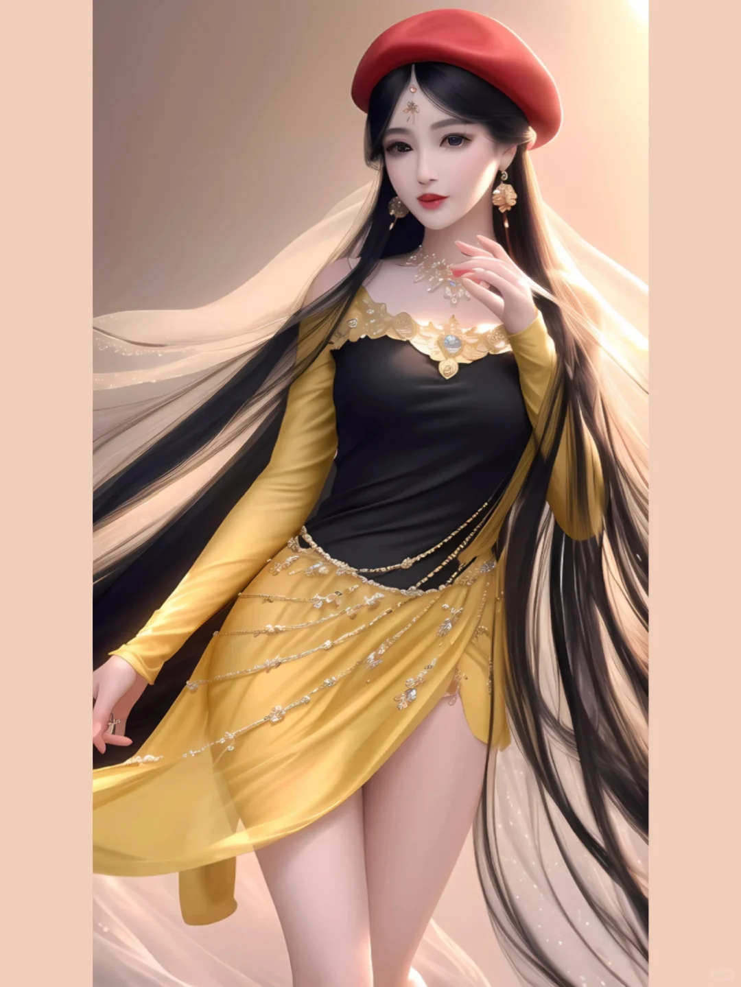 AI绘画，小姐姐现代风的穿搭，你们怎么看？