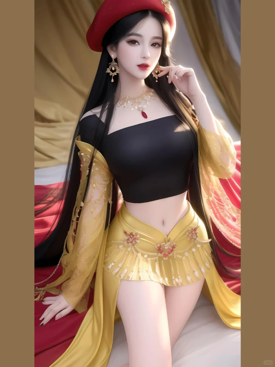 AI绘画，小姐姐现代风的穿搭，你们怎么看？