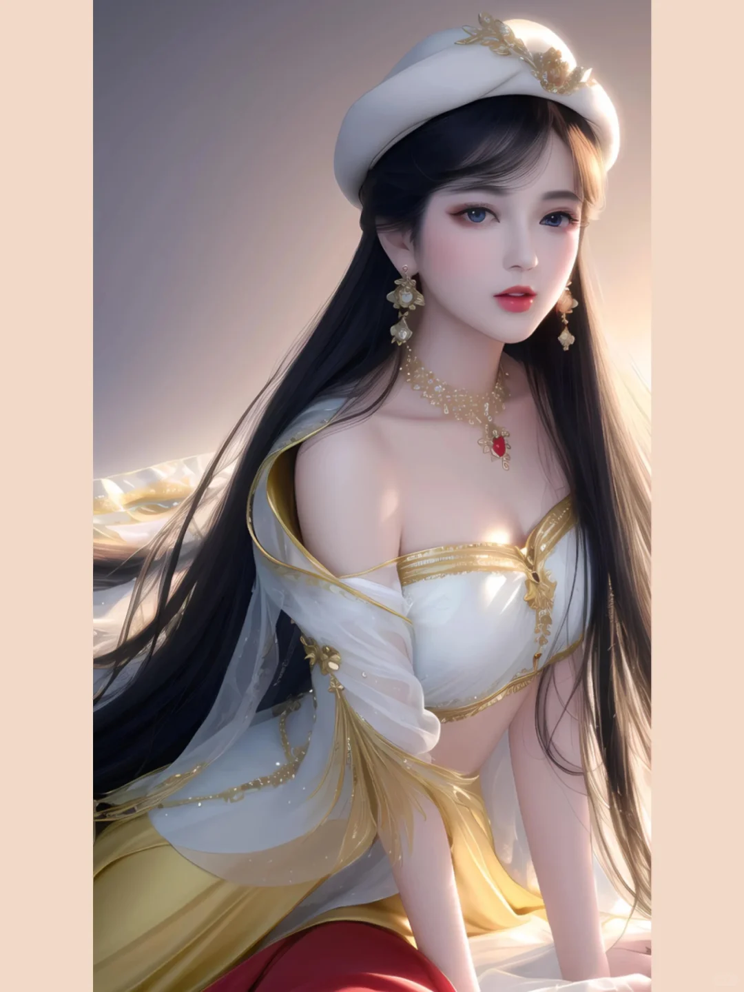 AI绘画，小姐姐现代风的穿搭，你们怎么看？