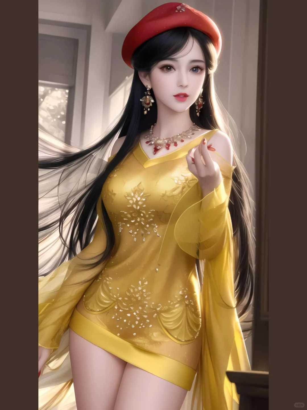 AI绘画，小姐姐现代风的穿搭，你们怎么看？