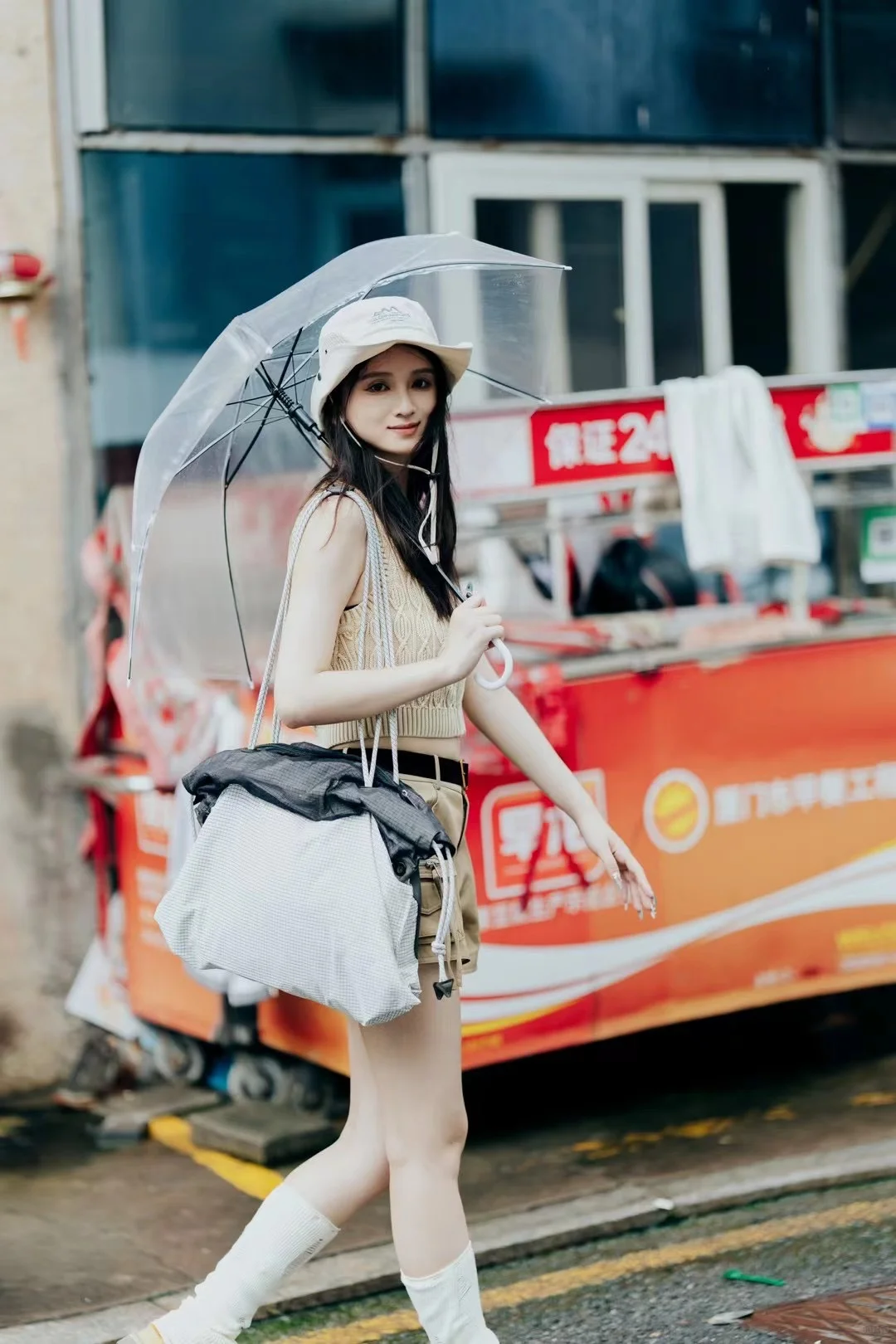 新人模特的外景拍摄