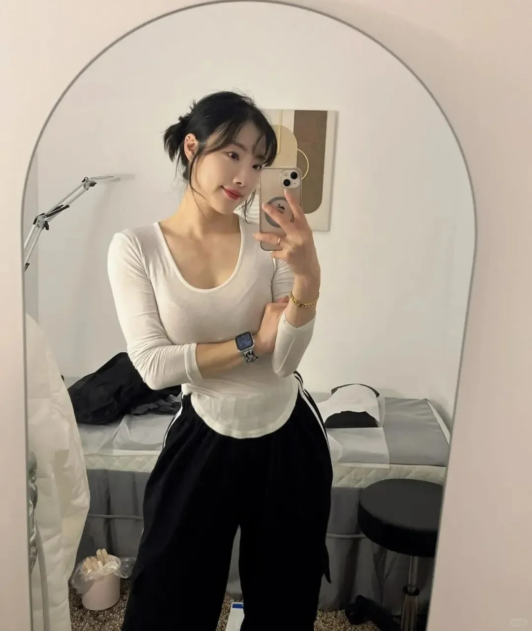 韩国健身,丰腴身材,女神颜值,谁能不迷糊？