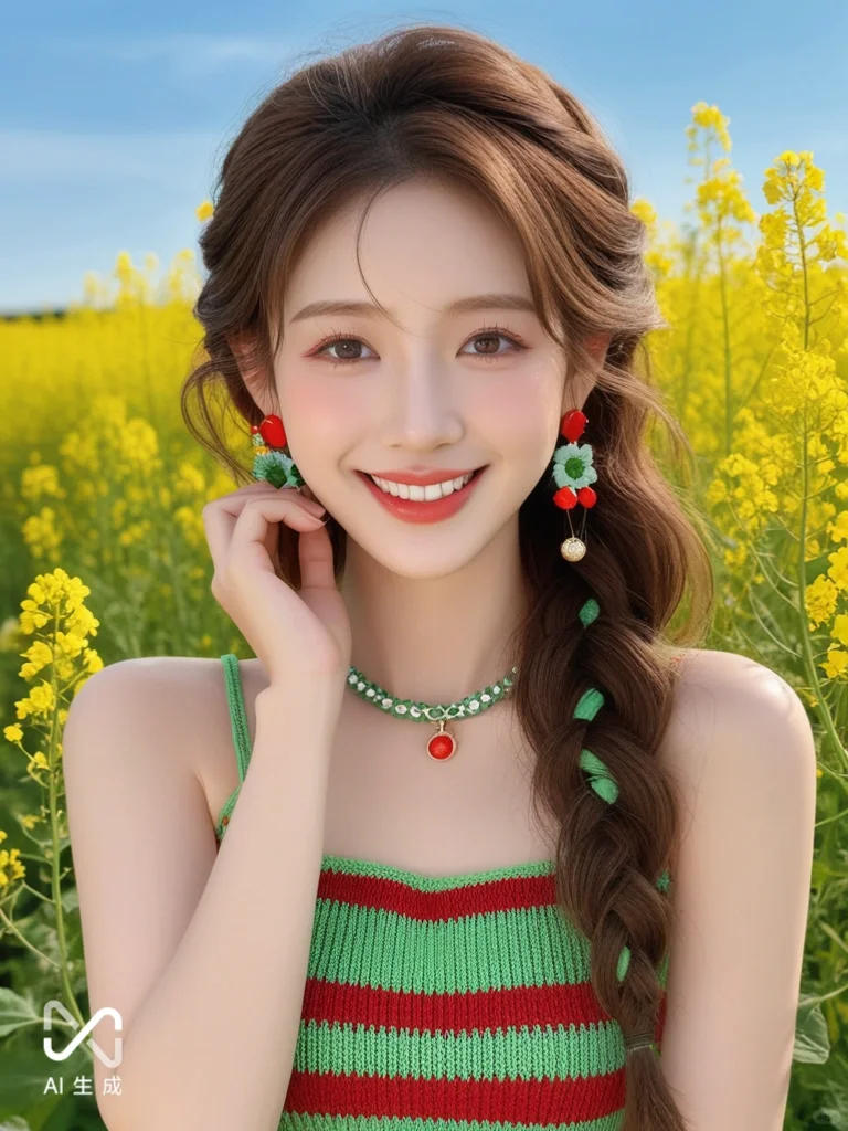 AI生成绝美AI花海写真