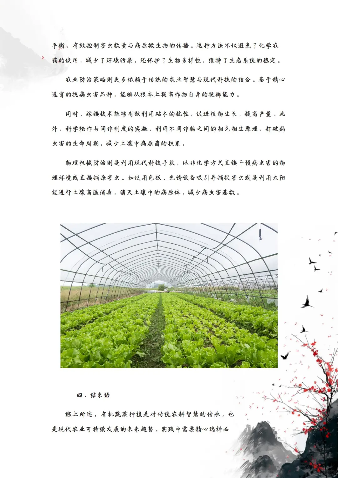 有机蔬菜种植技术要点