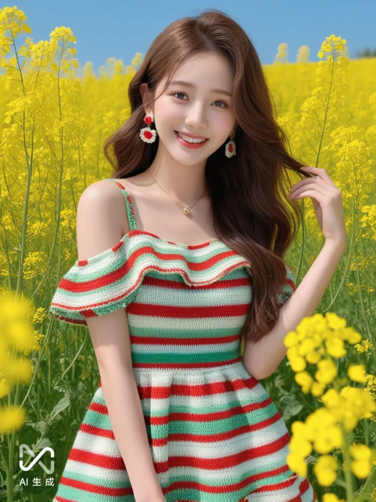 AI生成绝美AI花海写真