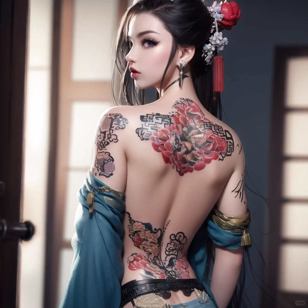 ai咯，主题：回眸的少女