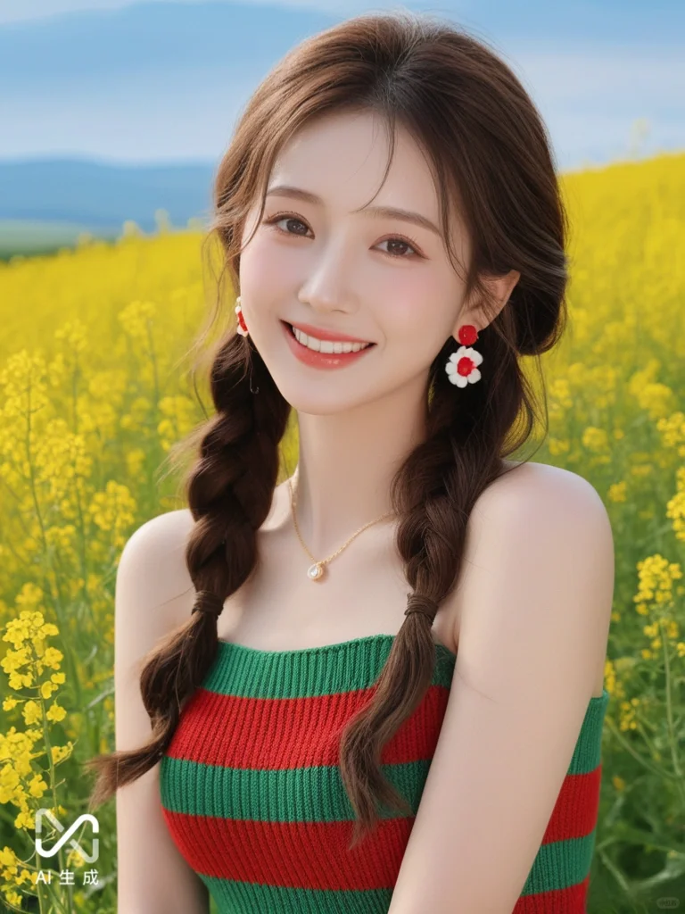 AI生成绝美AI花海写真