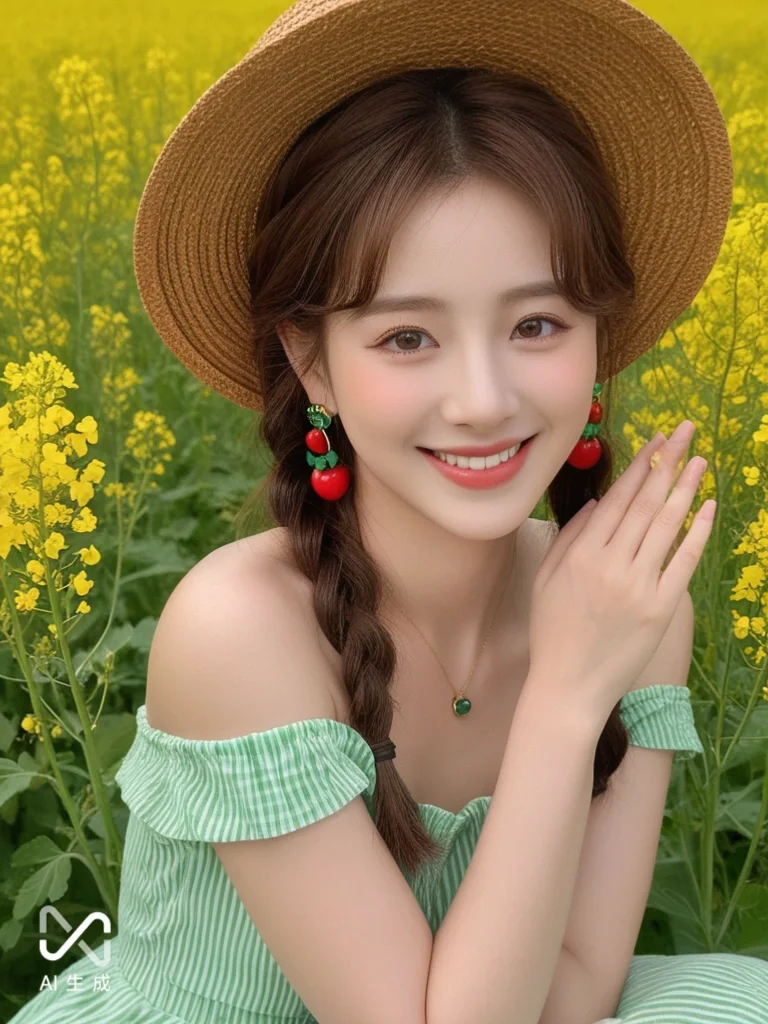 AI生成绝美AI花海写真