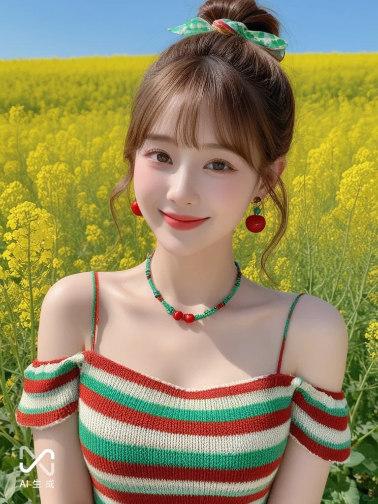 AI生成绝美AI花海写真