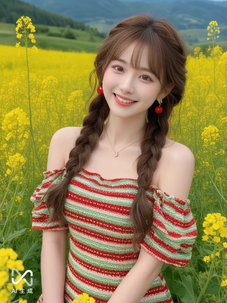 AI生成绝美AI花海写真