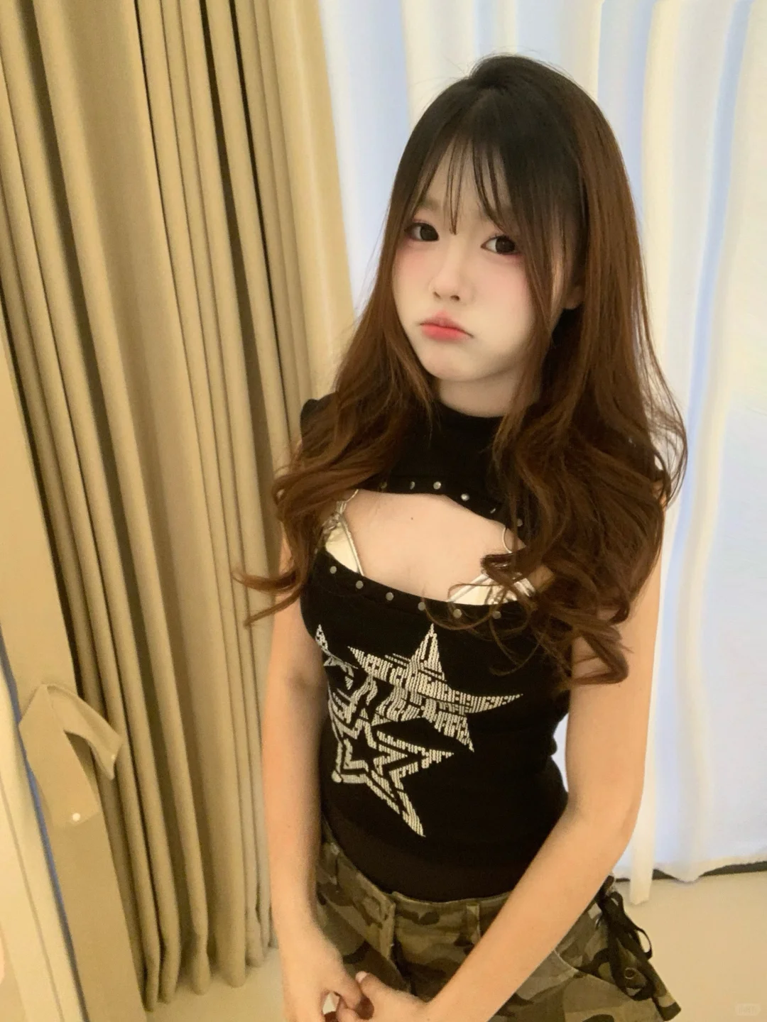 ?️06女大烧烧纯欲风衣服?分享附实拍?️广