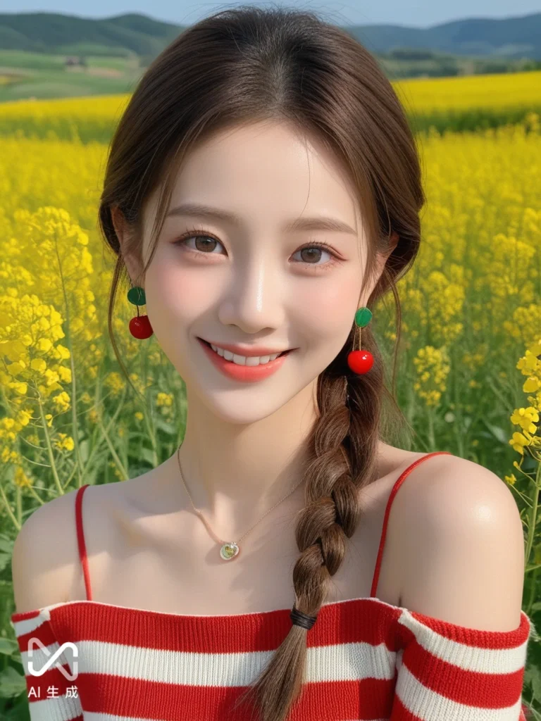AI生成绝美AI花海写真