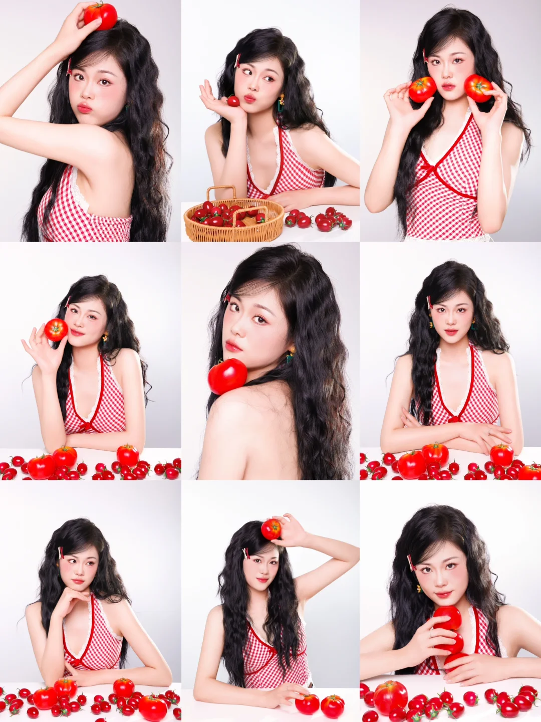最近很火?的番茄女孩写真 在内江也能拍到