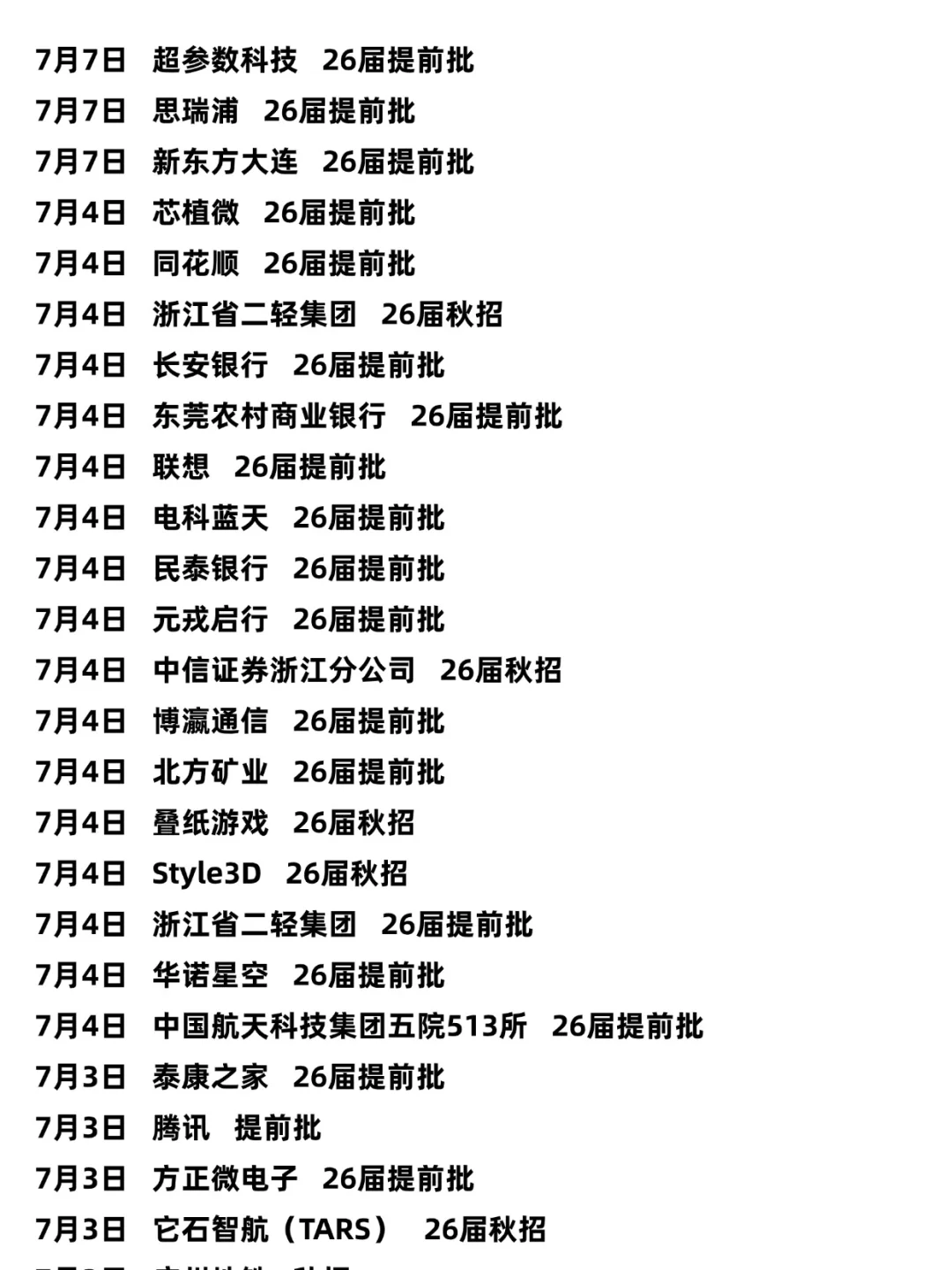 都是7月新开的秋招?