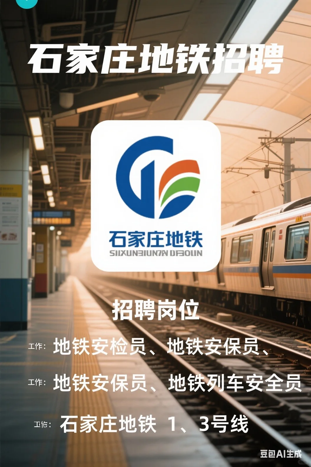 商务中心地铁站招聘，国企石保集团直招