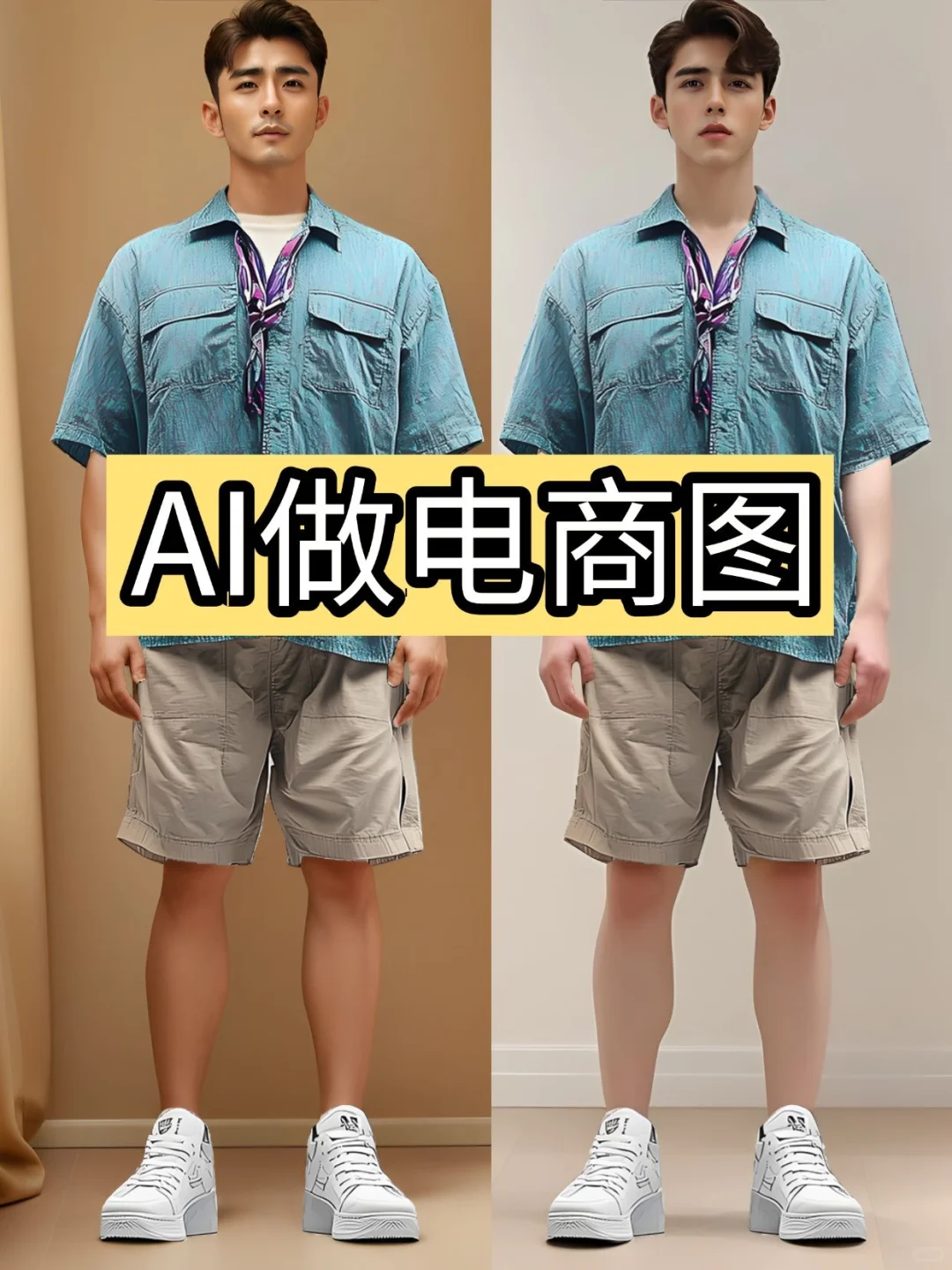 太牛了,AI一键生成高质感电商模特