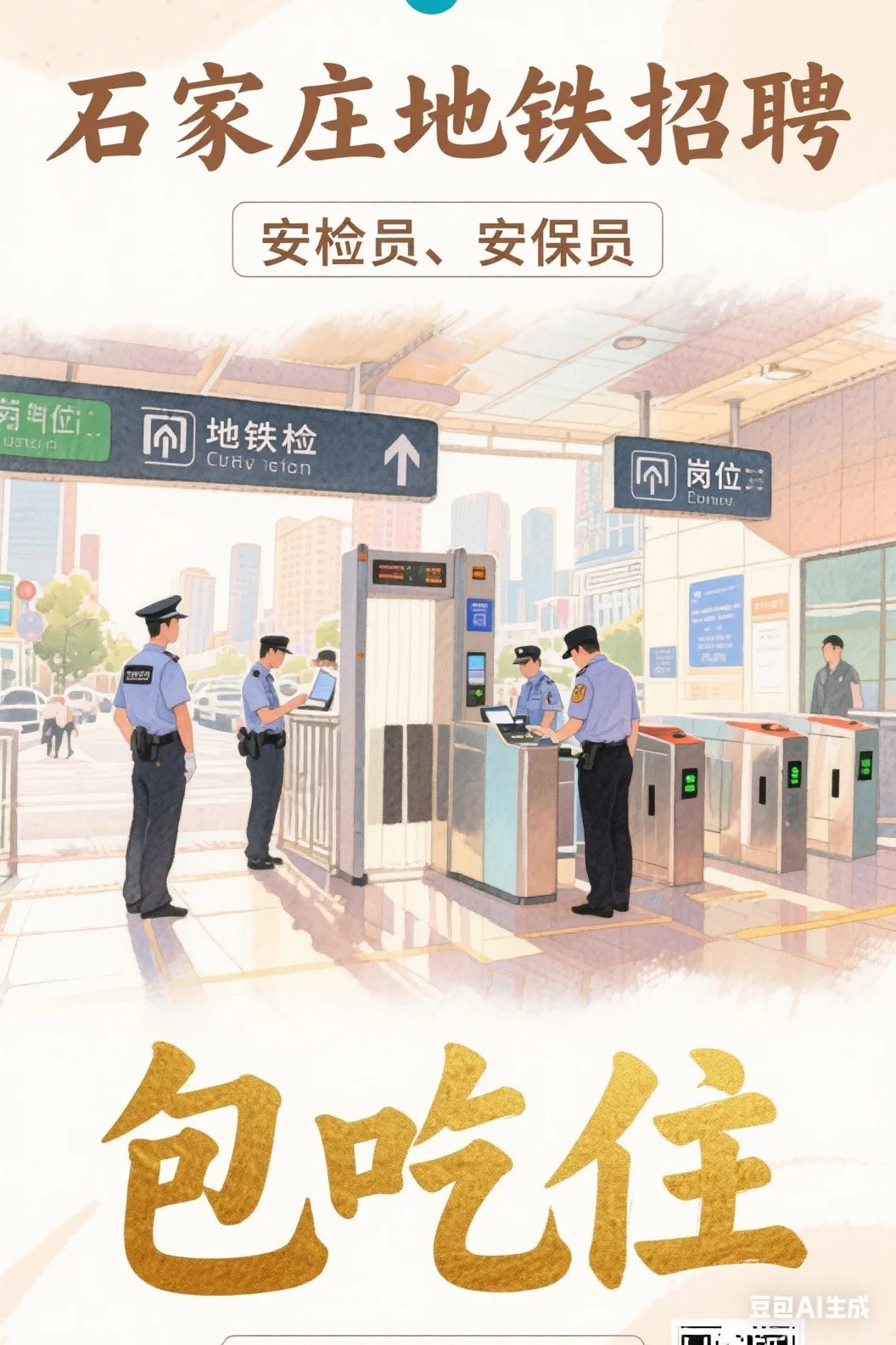 商务中心地铁站招聘，国企石保集团直招