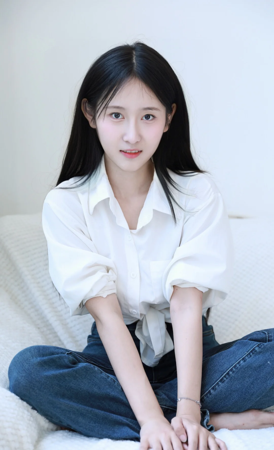 零成本!客厅沙发也能拍绝美Casting照