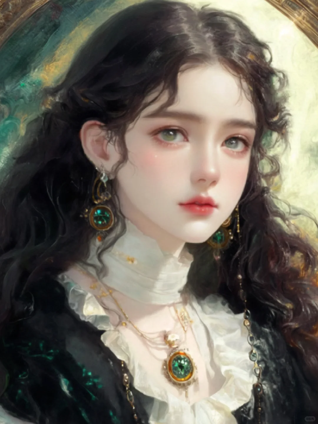 美人图 | 千金肖像·绿·（二十）
