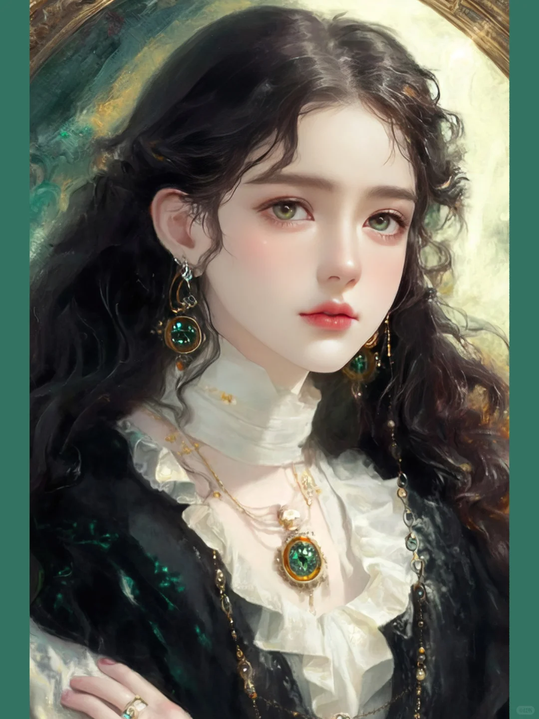 美人图 | 千金肖像·绿·（二十）
