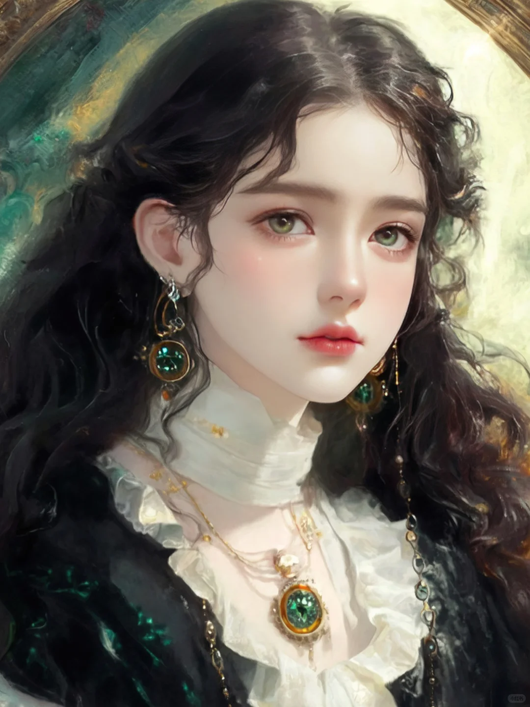 美人图 | 千金肖像·绿·（二十）