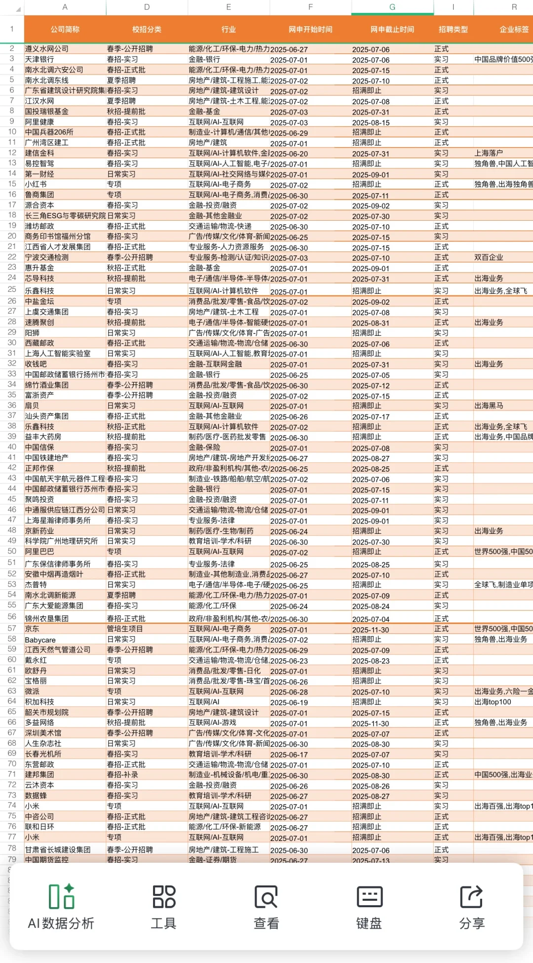 先把免笔试校招&实习投完?