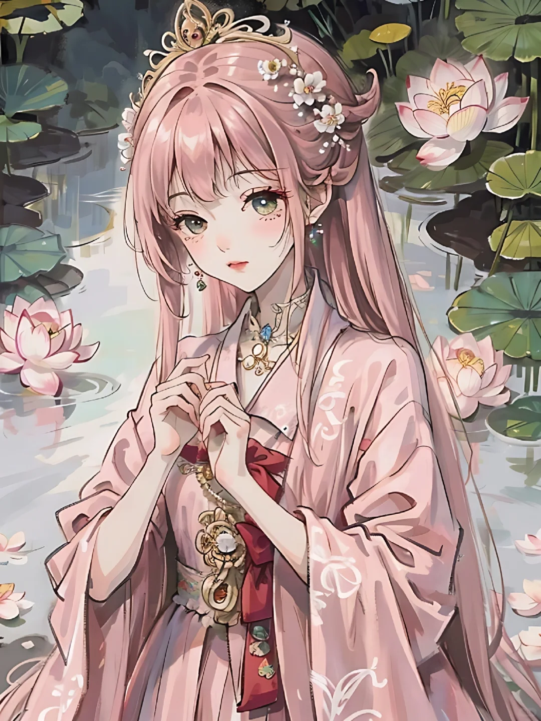 花神系之国绘荷花美女