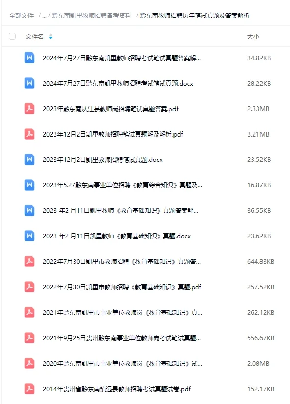 救命！黔东南凯里教师编上岸密码被我挖到