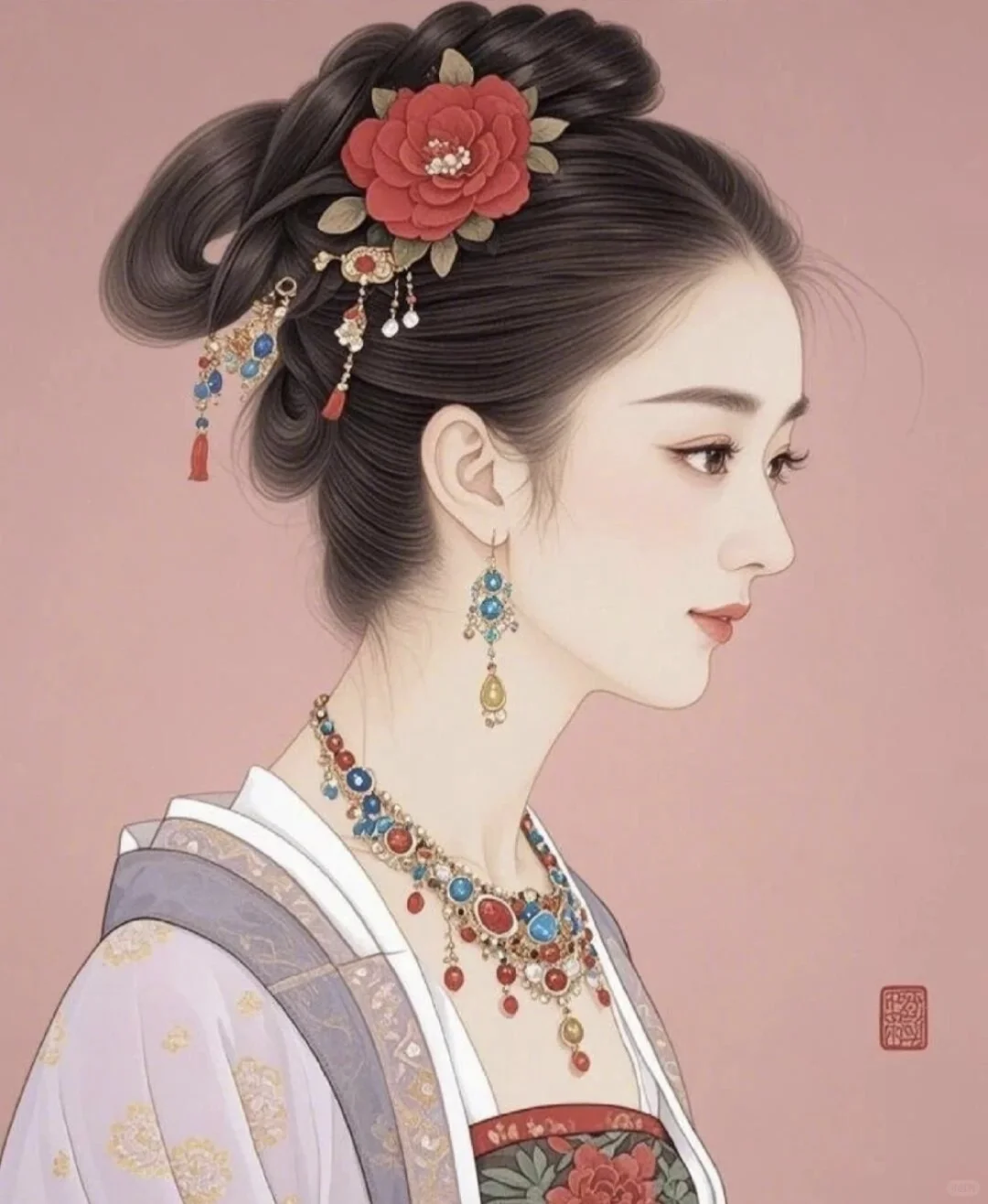 小赵同学来咯！古风美女，AI绘画
