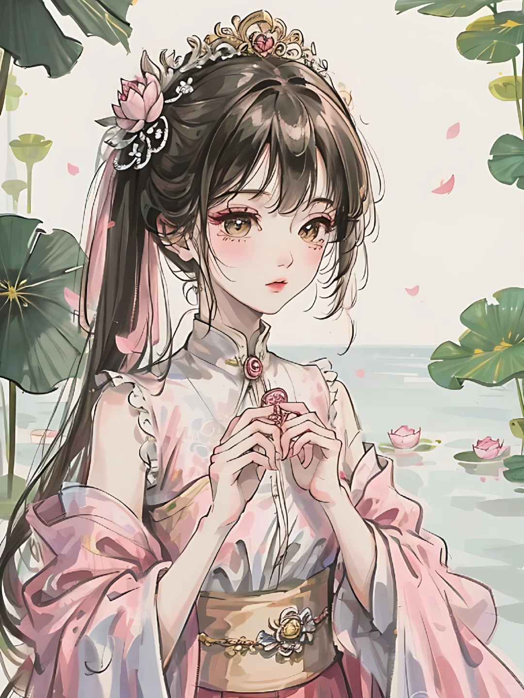 花神系之国绘荷花美女