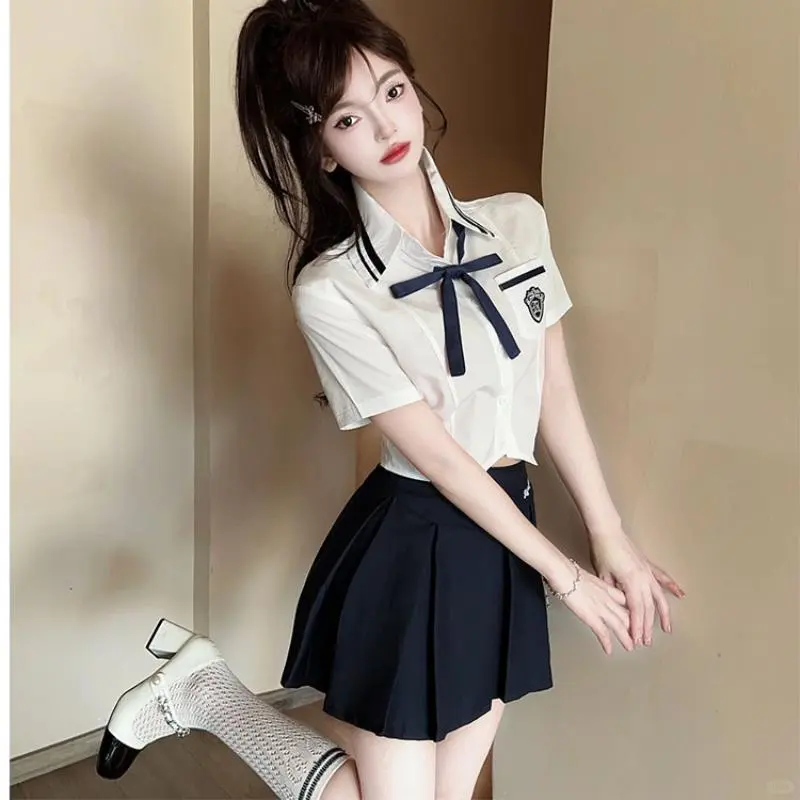 小个子减龄纯欲风学院JK套装
