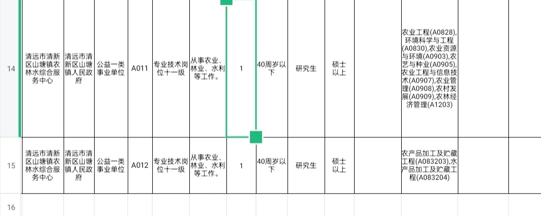 广东清远清新区招聘