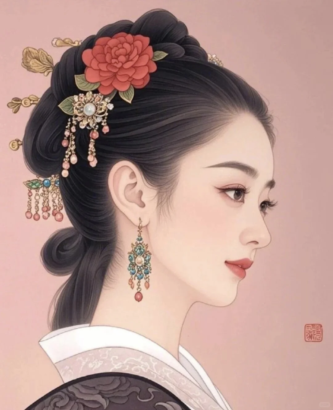 小赵同学来咯！古风美女，AI绘画