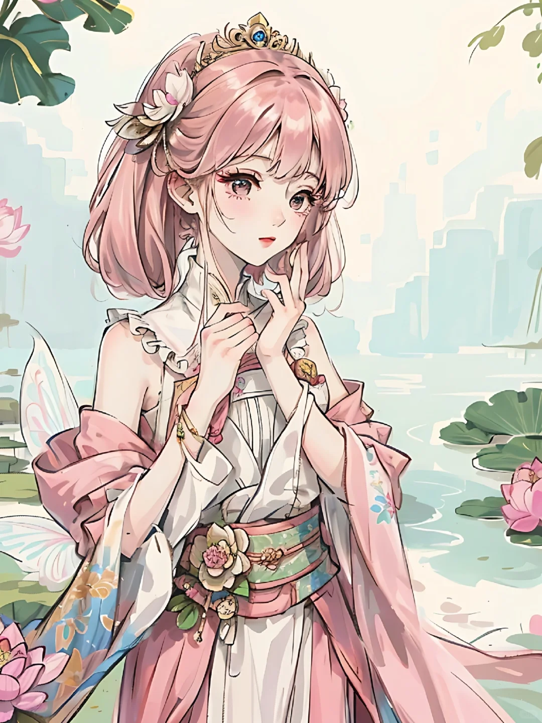 花神系之国绘荷花美女