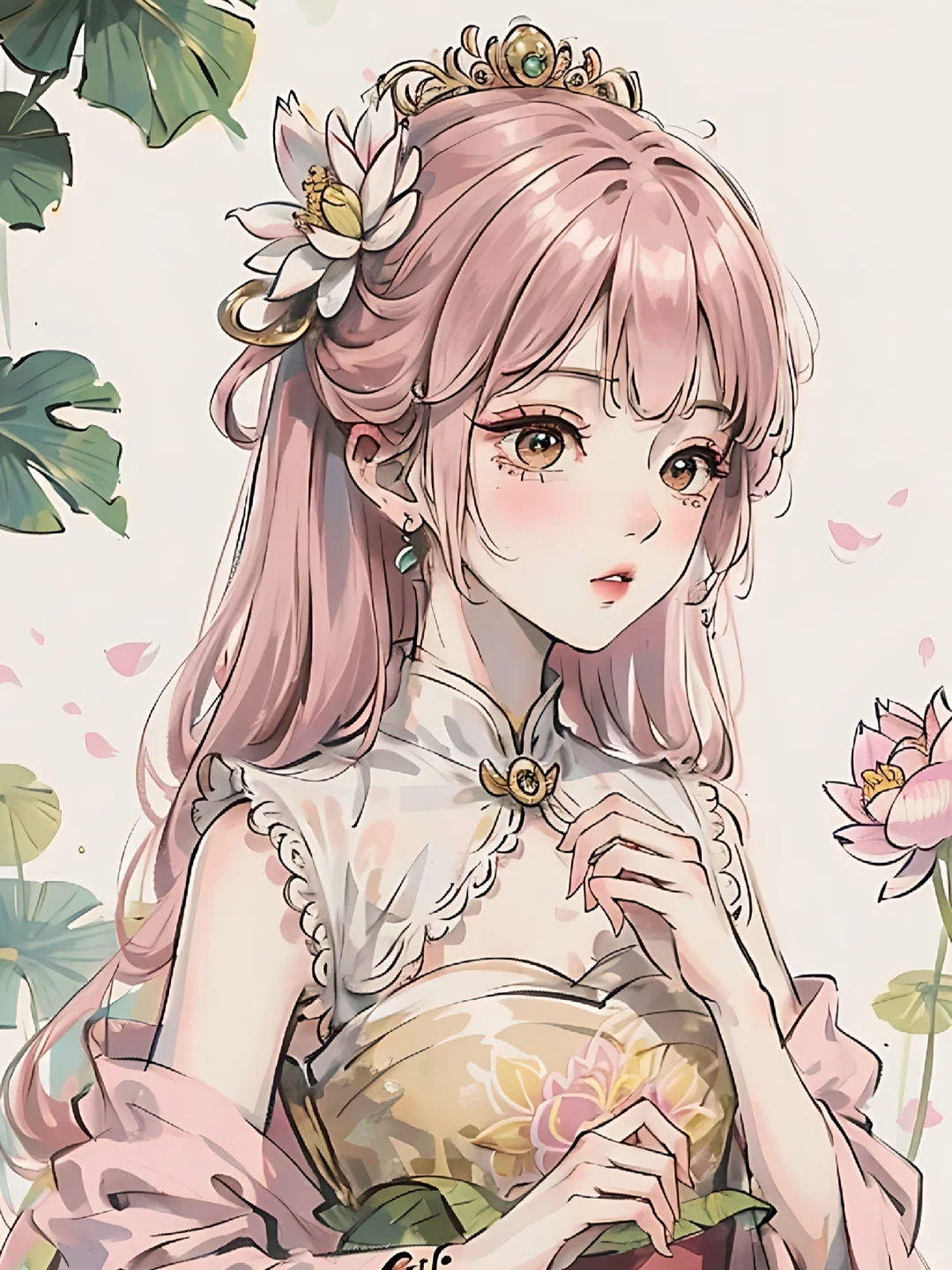 花神系之国绘荷花美女