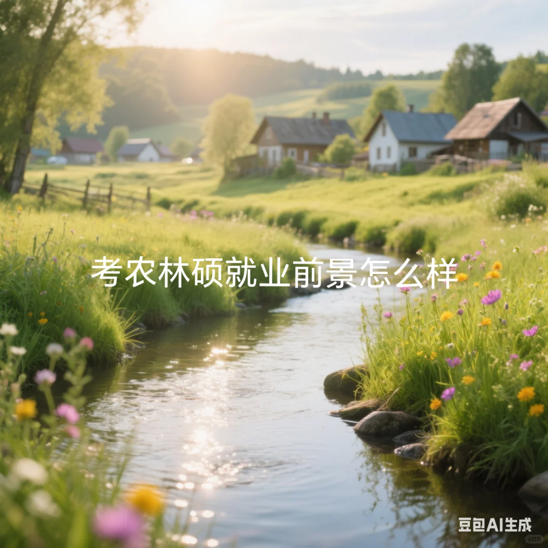 农林硕就业前景到底强不强